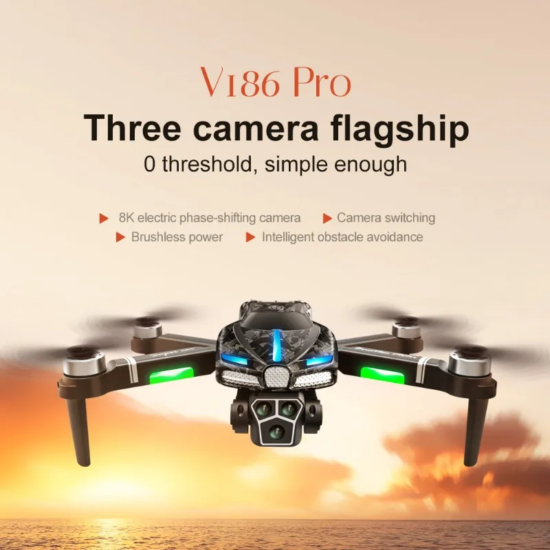 New V186 Pro Drone Professiona - Drone Gimbal 2 Axis review and price
