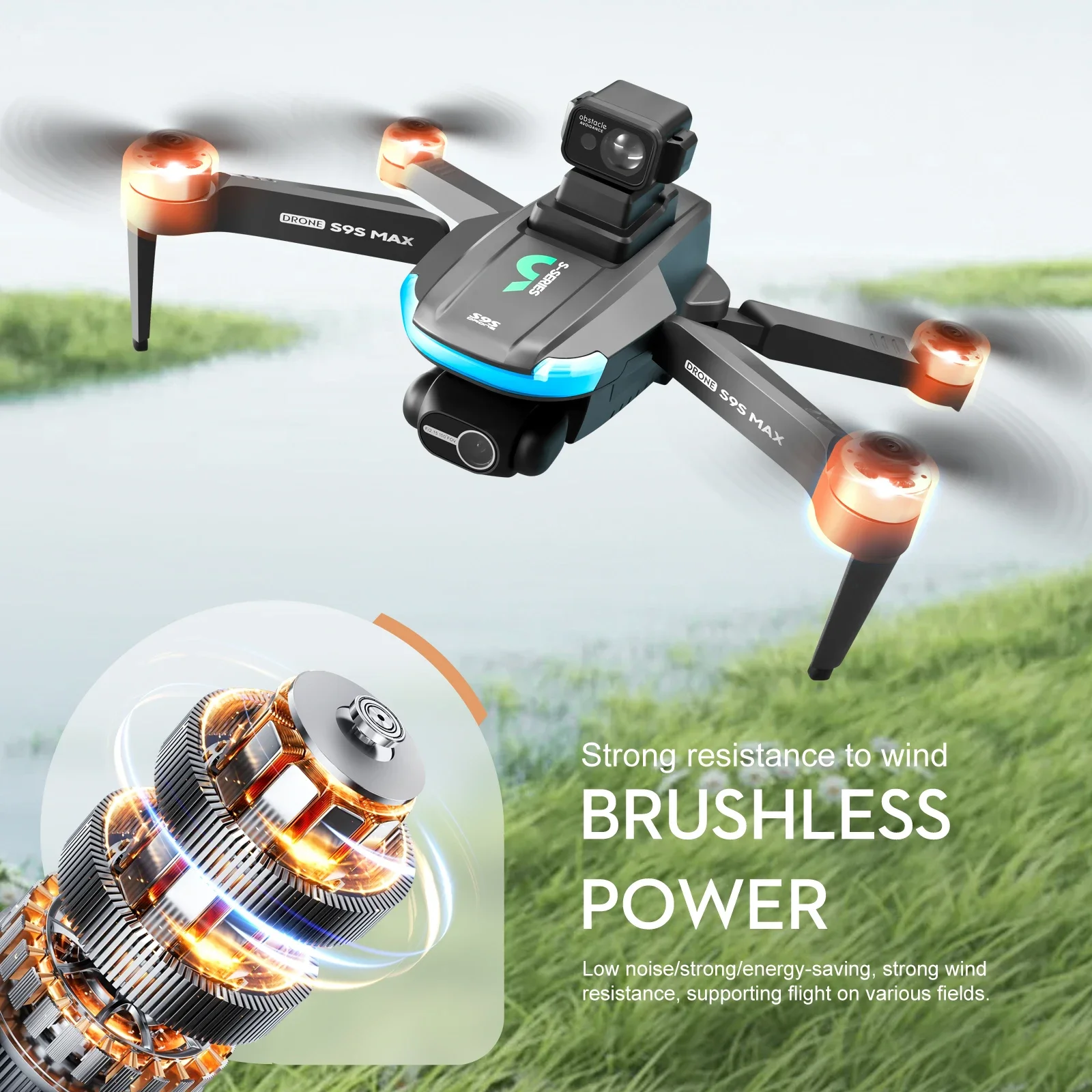NEW S9S MAX MINI Drone 4K 2-Ax - Drone Gimbal Brushless review and price