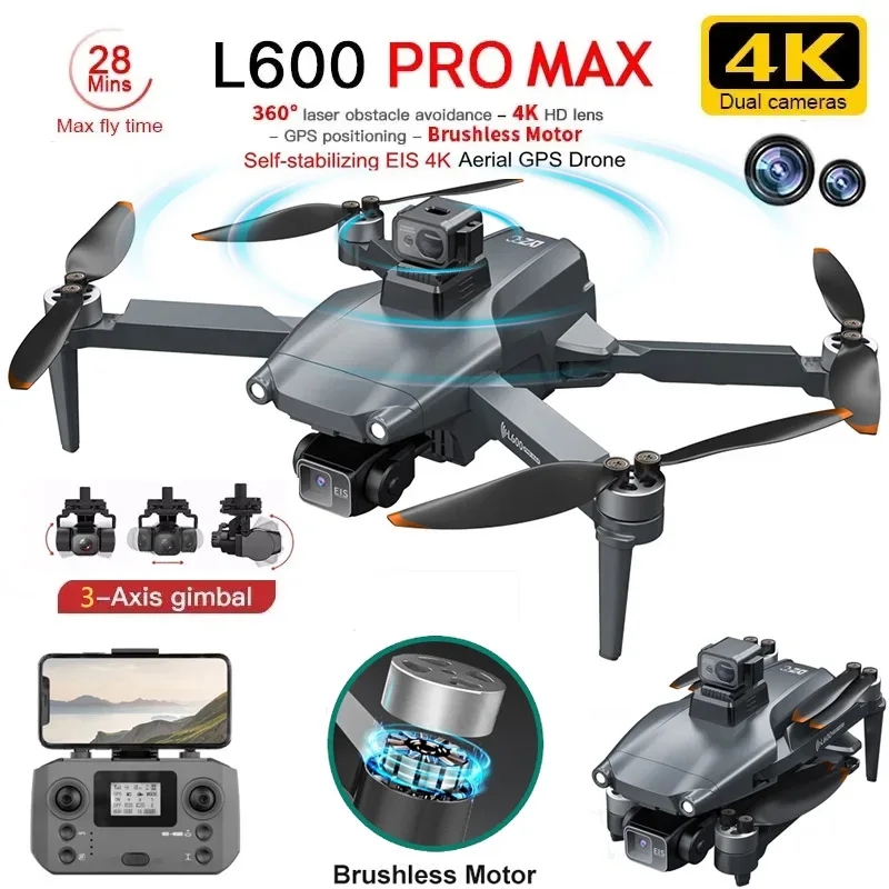 L600 PRO MAX GPS Drone Profess - Drone Gimbal Brushless review and price