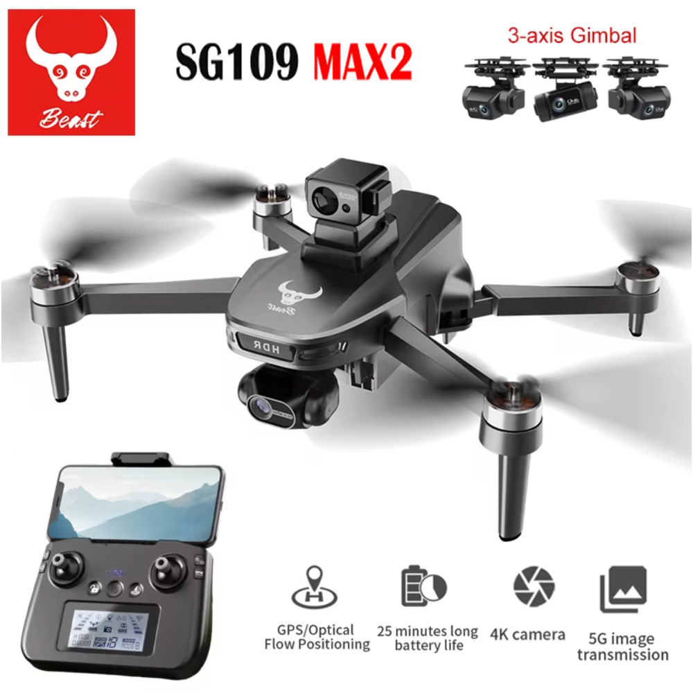 SG109 MAX2 Professional FPV 8K - Drone Gimbal 3 Axis review and price