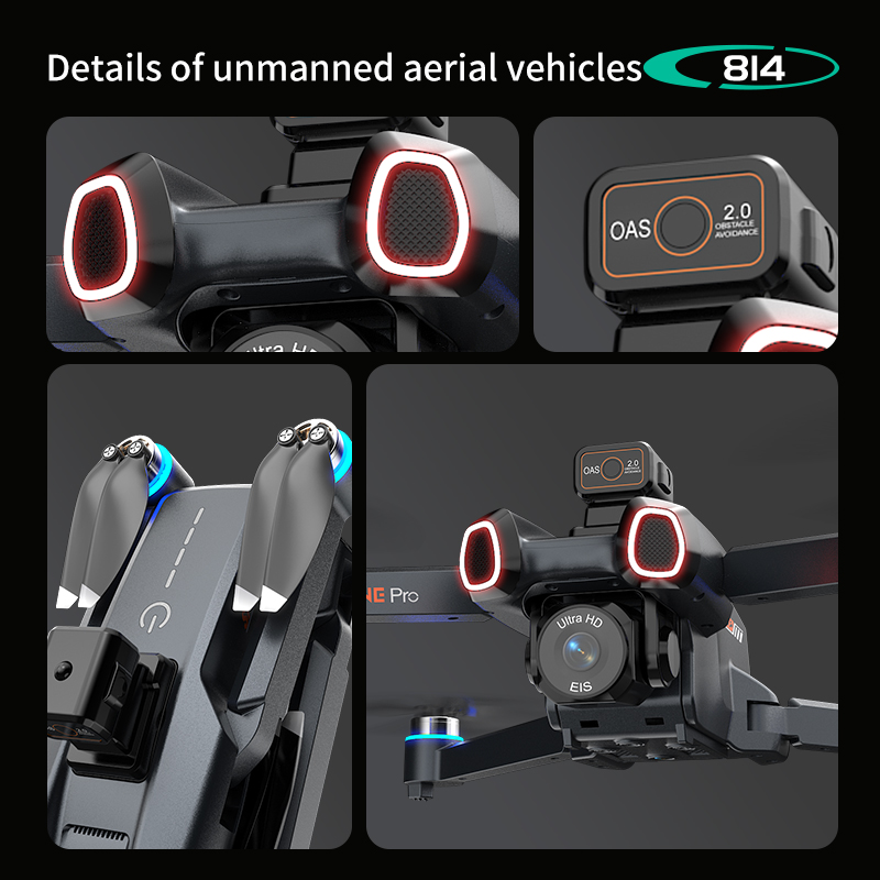 814 drone profissional 4K HD C - Drone Gimbal 2 Axis review and price